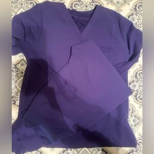 Mandala Purple Women's Scrub Set Medium